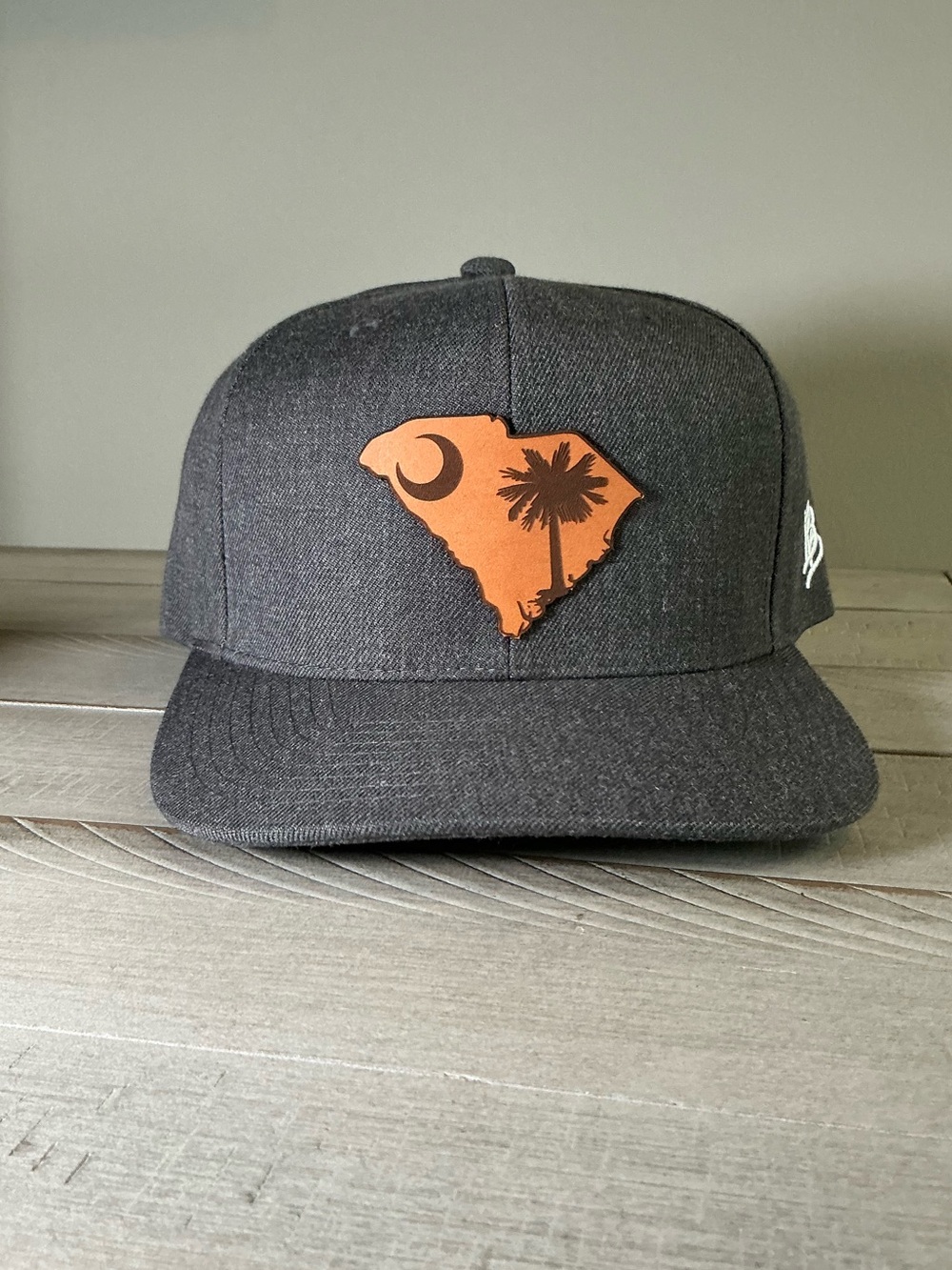 Branded Bills South Carolina Essential Flat Snapback Dark Grey Wool Blend OSFM
